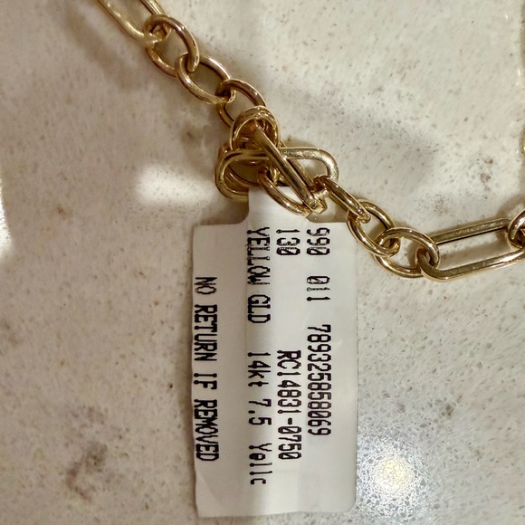 14K Yellow Gold Chain Bracelet - Picture 2 of 5